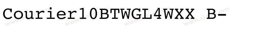 Courier10BTWGL4WXX B字体转换